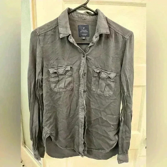 American eagle vintage boyfriend button up - Picture 1 of 6